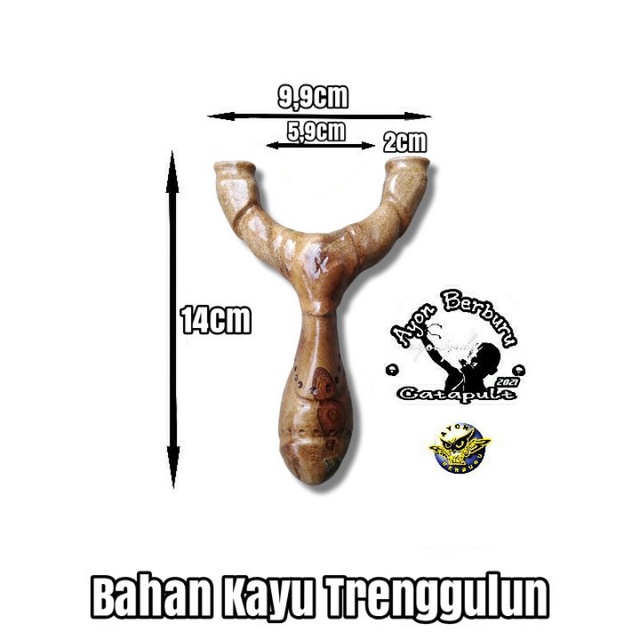 Ketapel OTT dari bahan kayu TRENGGULUN/Ayon Catapult