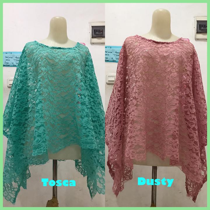 SERAGAM BRUKAT BROKAT CAPE BATWING JUMBO MURAH WANITA