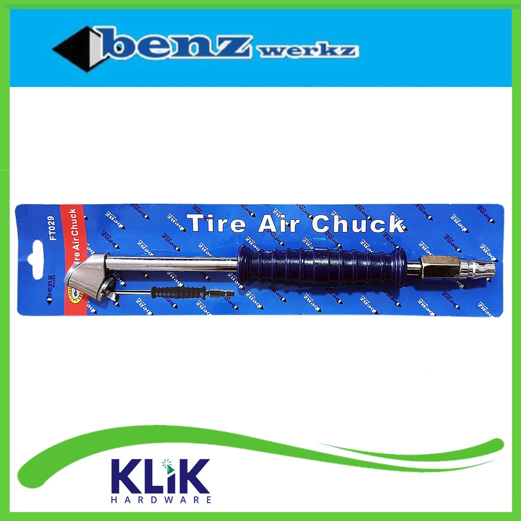 Benz Air Chuck Isi Angin Ban Kepala Inflator - Tire Chuck Panjang 26 cm