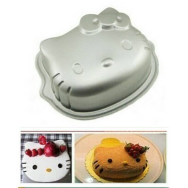 Loyang Cetakan Kepala Hello Kitty untuk Bolu /Cake /Tumpeng /Kue /dll
