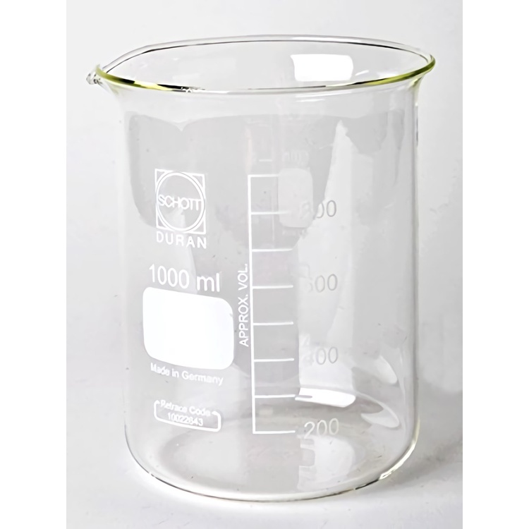 Beaker Glass 1000 ml Schott Duran