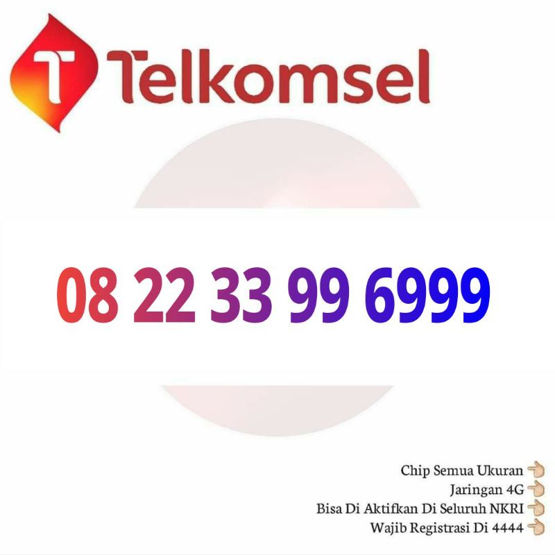 nomor cantik telkomsel simpati 6999