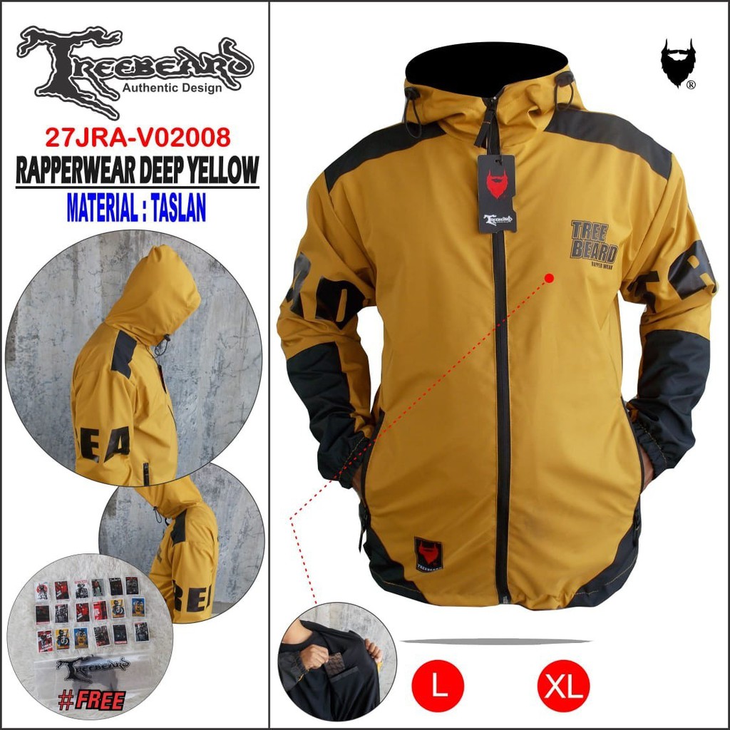 Jaket Pria RAPPERWEAR Premium Original Treebeard Waterproof Best Seller - Dustry