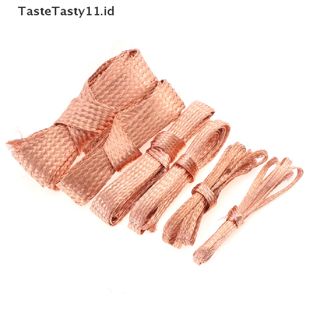 (Tastetasty) Kabel Tembaga Model Kepang Flat Panjang 1m