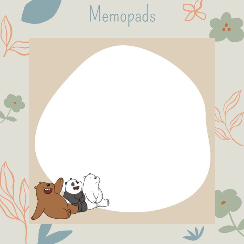 Memopads | Memopads We Bare Bears