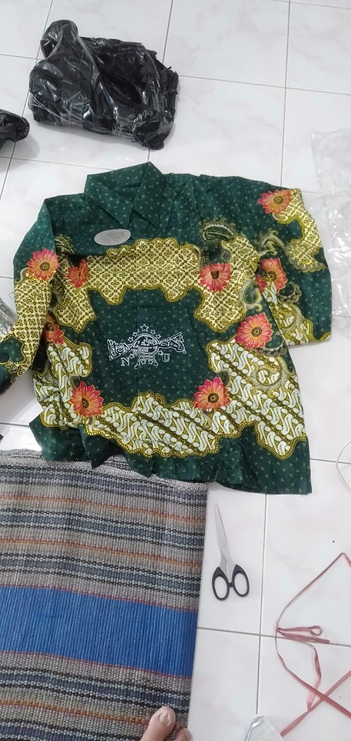 ´promo¿ Baju Batik Nu Motif Bunga Bangsa Katun Dobby Satin Istimewa