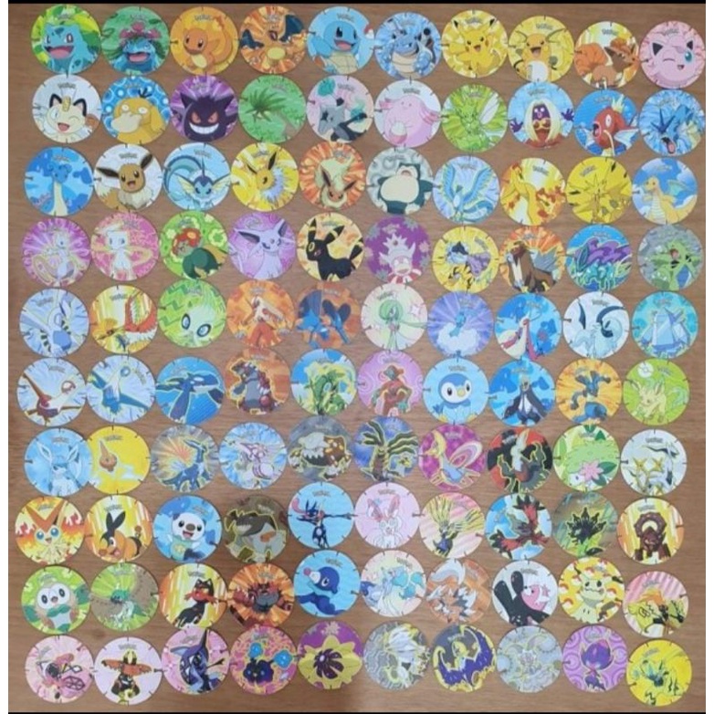 Tazos / Tajos / Tajoz pokemon koin chiki ball