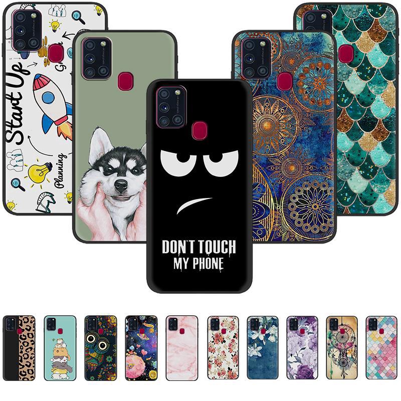 Samsung Galaxy A21S M31 A01 A51 ins style Creative cartoon painted TPU