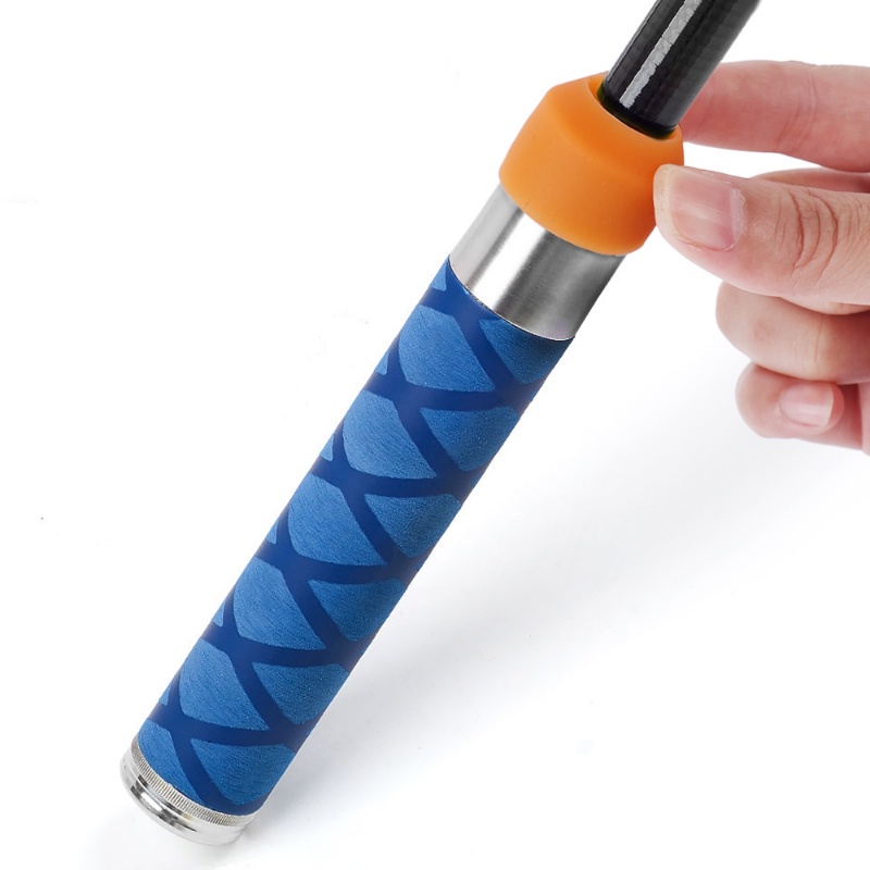 1pc Ring Stopper Pelindung Jari Bahan Karet Silikon Anti Slip Warna Acak Untuk Joran Pancing