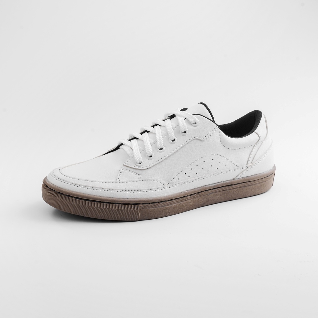 Jose White Gum | Sepatu Sneakers Pria Casual Polos Original Putih Cowok Ori Footwear | FORIND x ARF