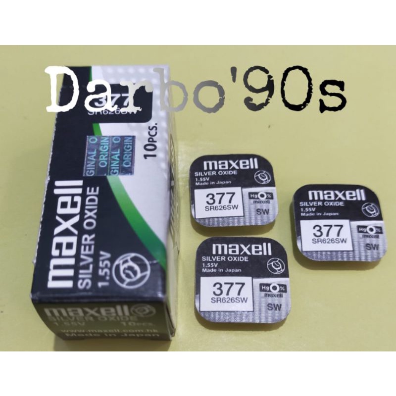 BATERAI MAXELL 377 SR626SW ORIGINAL MAXELL 626 MAXELL 377