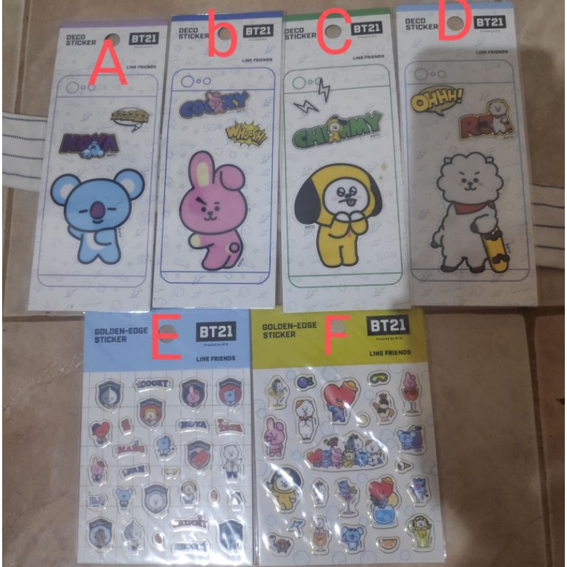 

sticker BTS line friends original(deco sticker)