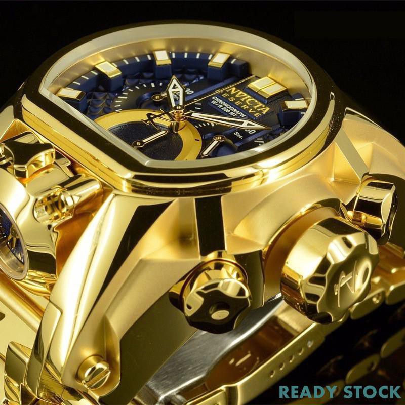 JAM TANGAN PRIA INVICTA BOLT ZEUS RESERVE DUAL TIME CHRONOGRAPH