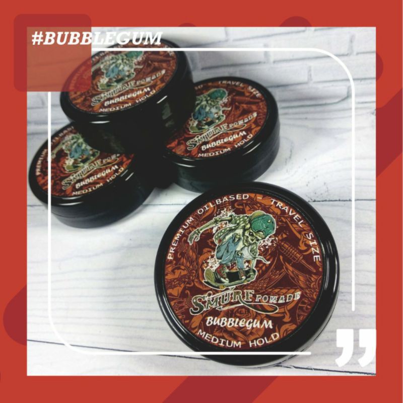 SMURF POMADE TRAVEL SIZE / TERMURAH / FREE SISIR DAN STIKER !!