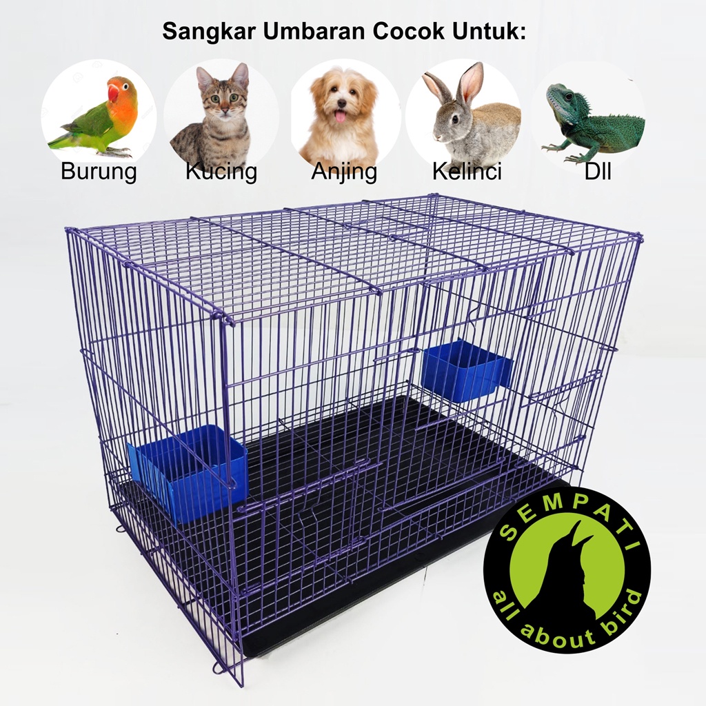 SEMPATI GROSIR SANGKAR KANDANG BURUNG MEDIUM SEMPATI ISI 10 PCS SIZE M KANDANG BURUNG LOVEBIRD PARKIT KENARI UMBARAN KANDANG KUCING ANJING KELINCI SUGAR GLIDER HAMSTER-4
