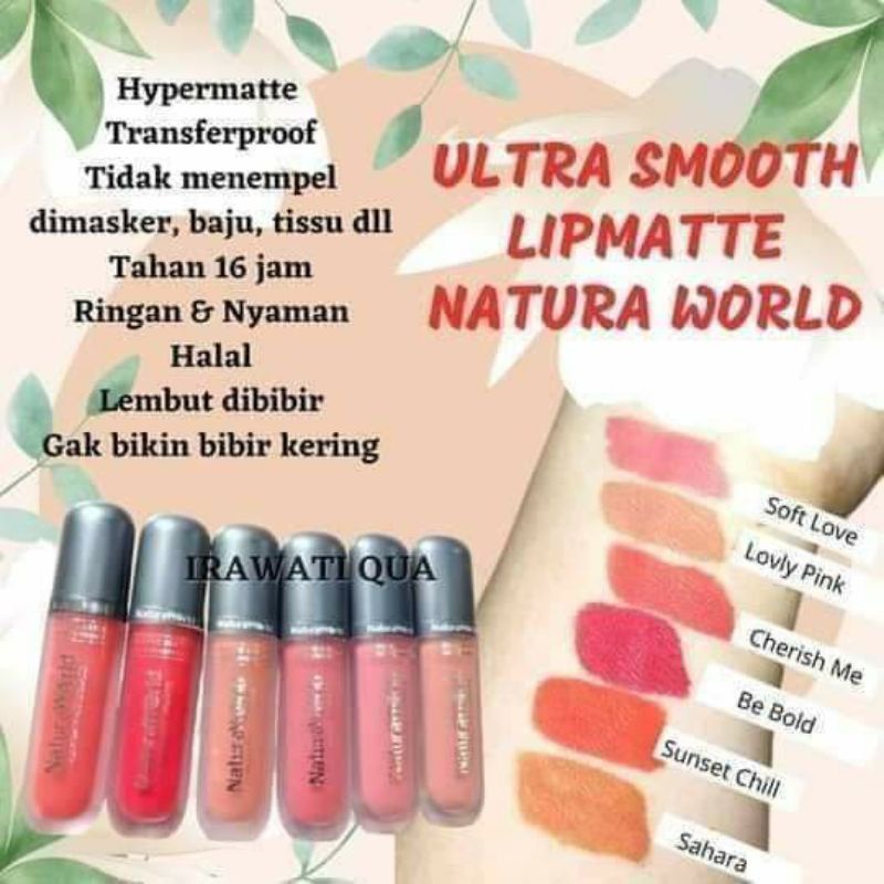 lipstik natura world beauty produk ORI 100%