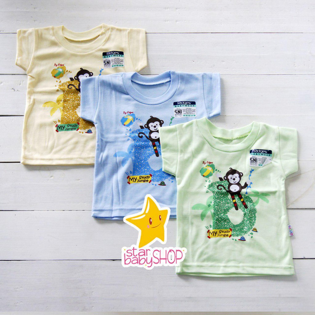  Kaos  Anak Oblong  Ridges Baju Bayi  Harian Anak Karakter 