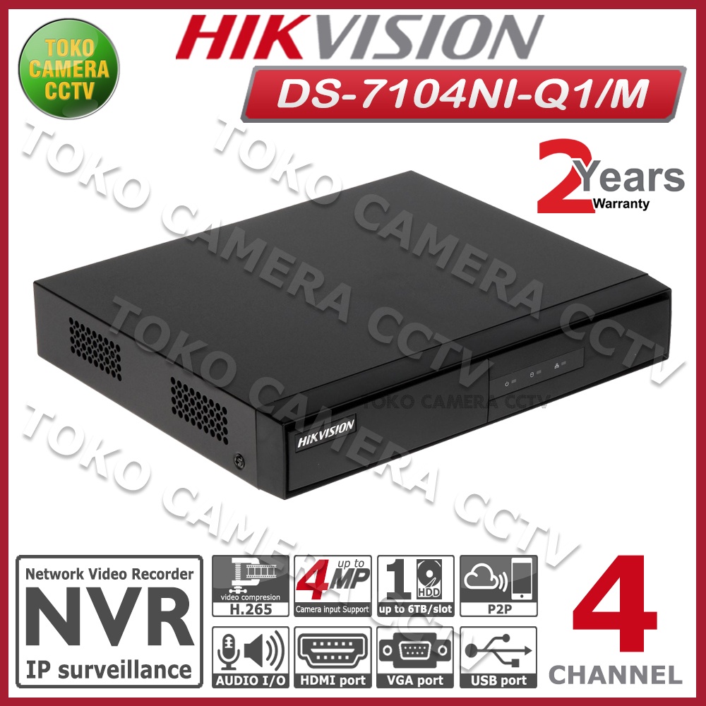 NVR HIKVISION 4 CHANNEL DS-7104NI-Q1/M NVR 4CH HIKVISION