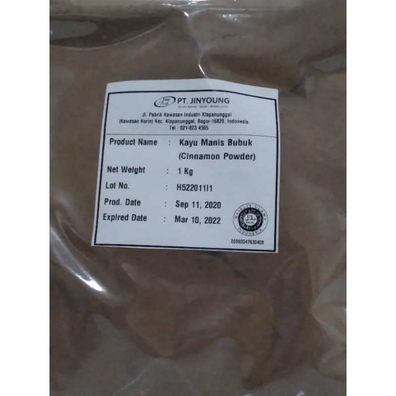 

Cinnamon Powder Jinyoung Repack 200Gr