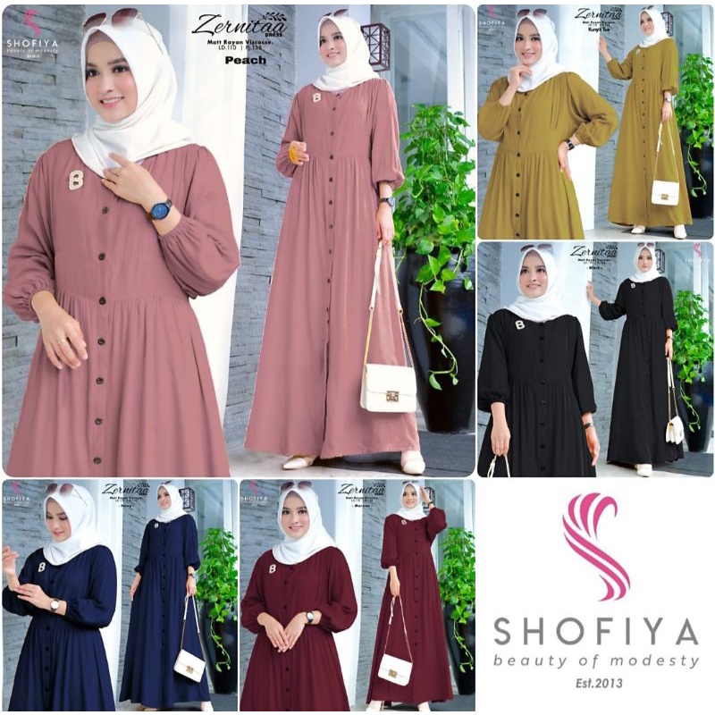 Gamis Wanita Shofiya Termurah//Zernitaa
