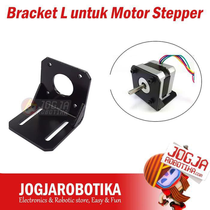 Mounting Bracket Dudukan Holder L 42 57 untuk Motor Stepper Nema 17 23