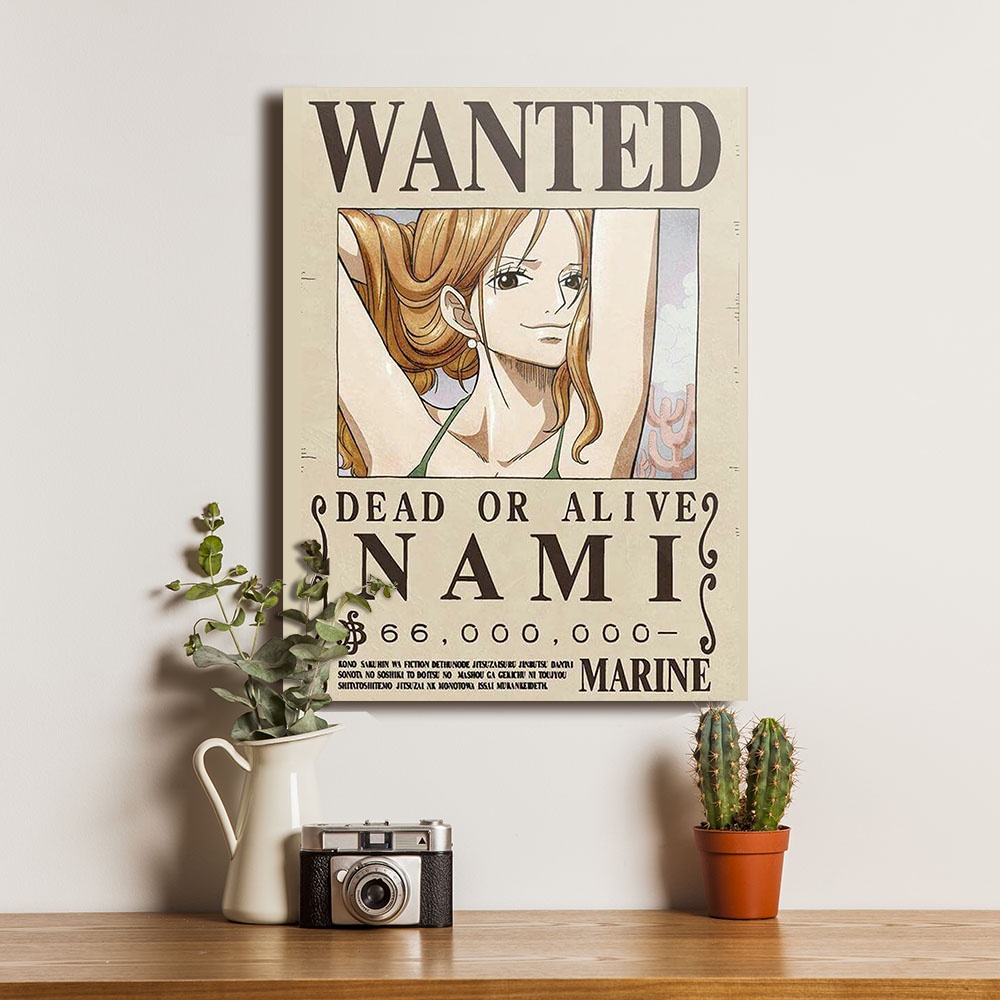 Poster One Piece Bounty Nami Anime Dekorasi Pajangan Dinding