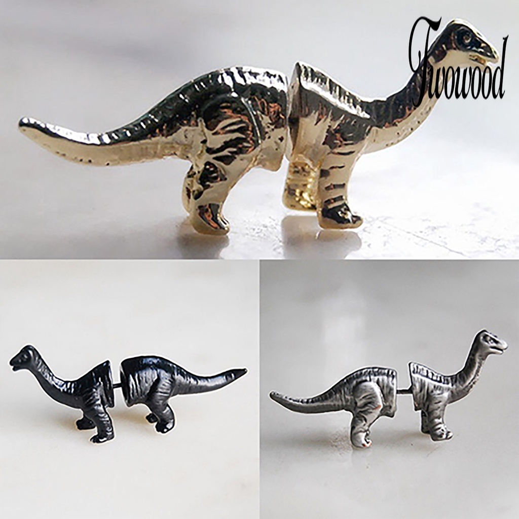 Anting Desain Dinosaurus Bahan Alloy Untuk Pria Dan Wanita