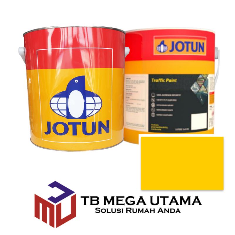 Jotun Traffic Paint Yellow 3 Liter | Cat Marka Jalan Trotoar Warna Kuning Non Reflektif