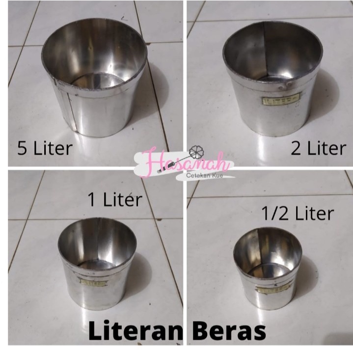 Literan beras / Takaran Beras Berbagai Macam Ukuran (1/2 Liter, 1 Liter, 2 Liter, 5 Liter) Murah Teb