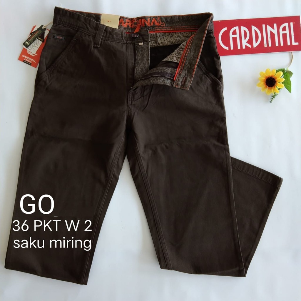 gof 36-PKT CARDINAL CASUAL CELANA POCKETS PANJANG Celana Chino Pria Fashion Laki Brand Kekinian