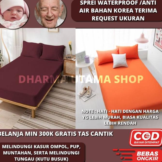 sprei waterproof 90x180x15 Termurah
