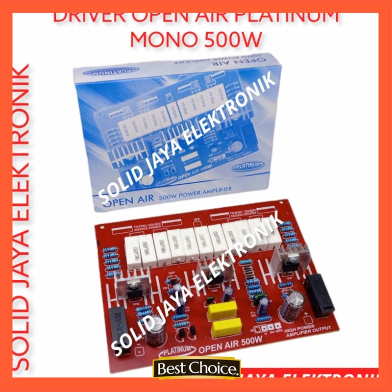 KIT DRIVER POWER OPEN AIR 500W AMPLIFIER AMPLI MONO PLATINUM ASLI