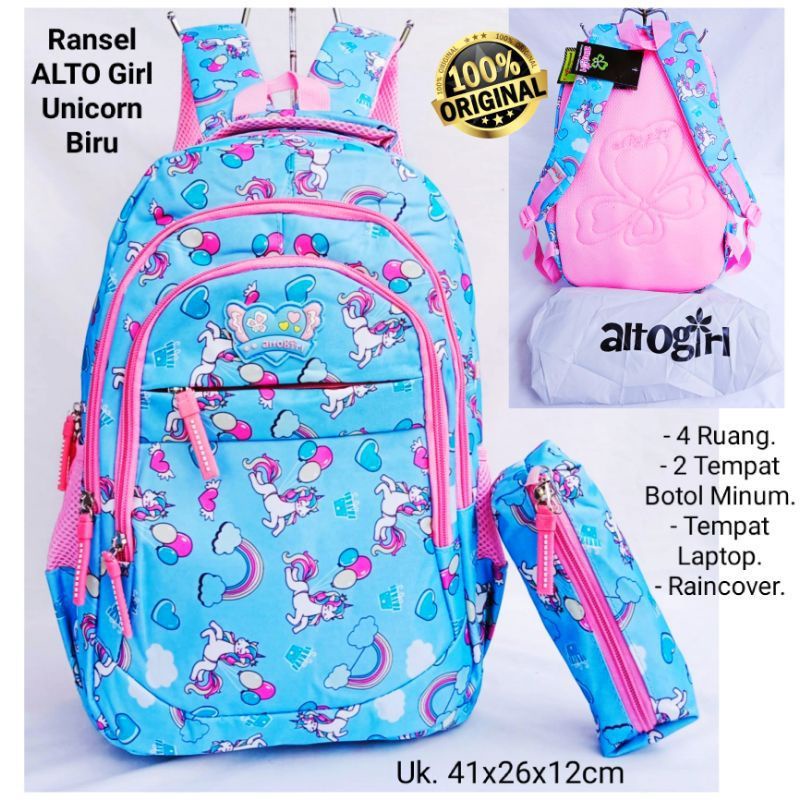 tas ransel sekolah anak perempuan SD original alto