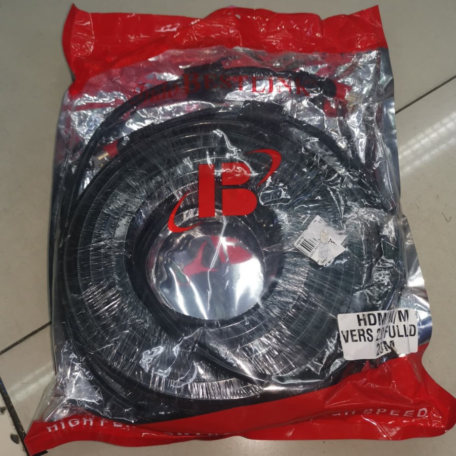 Bestlink Kabel HDMI 20Meter Versi 2.0 Gold Plate