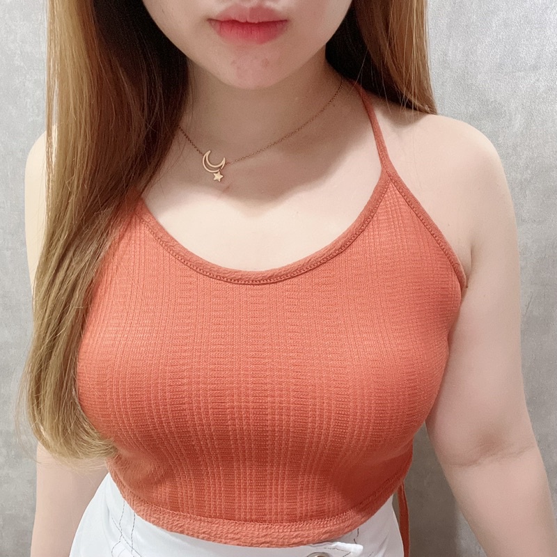 Waffle Backless Tank Top | Atasan Sexy Korean Fashion | Maimon Grosir