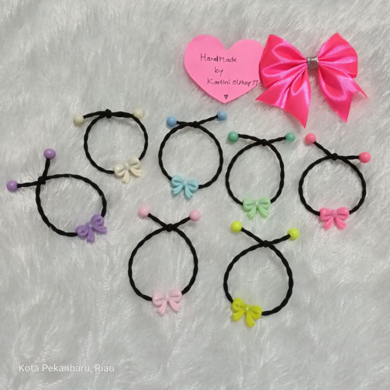 ✨ Terbaru ✨Gelang Karet Ikat Rambut Korea 2in1