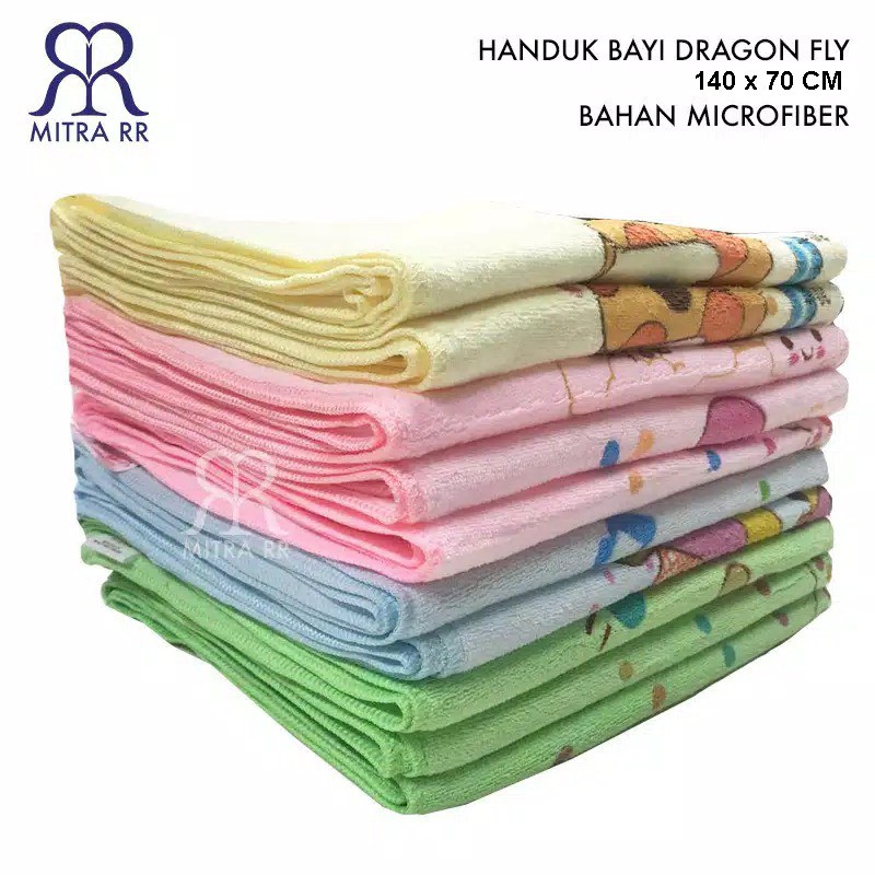 Handuk Bayi Anak  140 x 70 cm Handuk Mandi Besar Karakter Microfiber Jepang