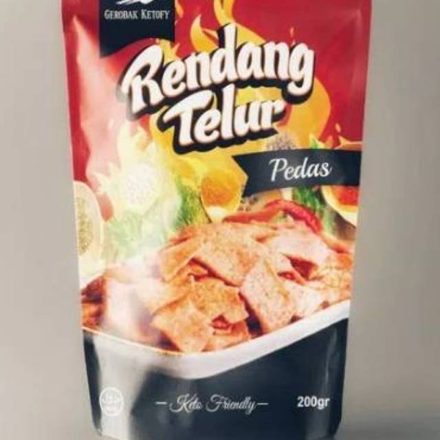 KERIPIK RENDANG TELUR PEDAS AMAN COCOK UNTUK DIET KETO