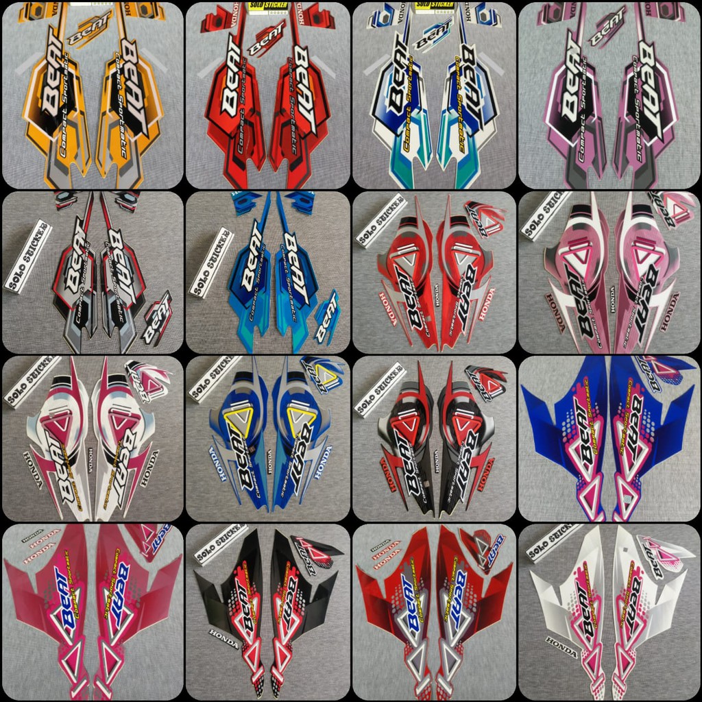  bisa cod  striping sticker standar motor honda beat karbu beat cw th  2008 2009 2010 2011