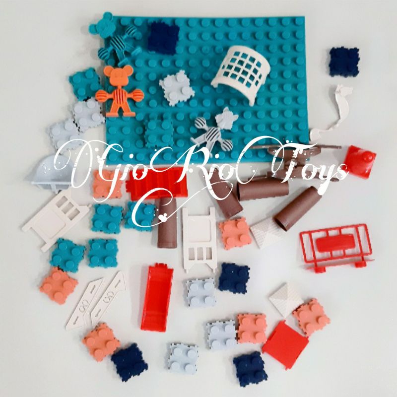 Mainan Meja Lego Block Anak Bermain Susun Balok / Lego Theme Park Set Meja / Mainan Building Block