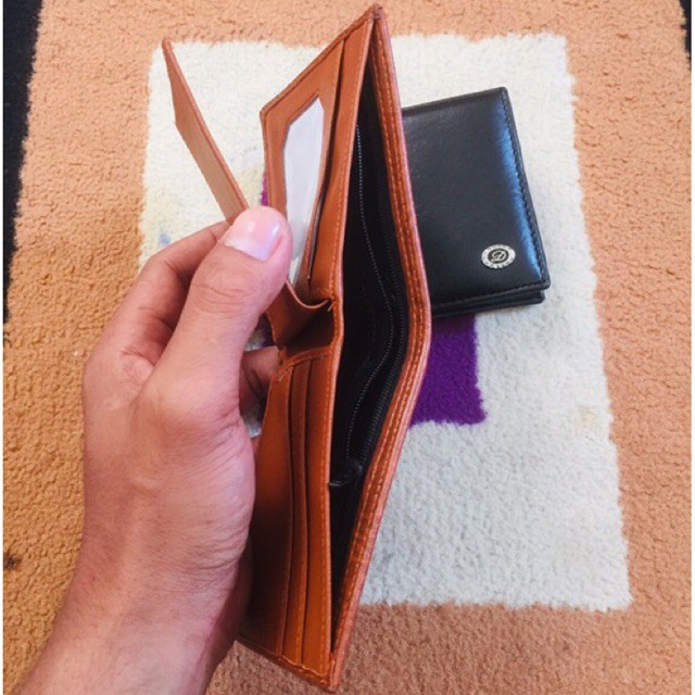 dompet lipat pria ukuran kecil (pas uang) bahan kulit sintetis #dompet #dompepria #dompetlipat