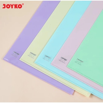 

Map L Clear Sleeves Plastik Pastel Color Joyko CS-11 F4