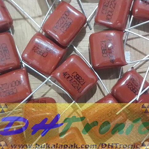 Capacitor 220 Nf 0.22 Uf / 220Nf 0,22Uf/400V 224/400V 220Nf/400V Dhtron92 Berkualitas