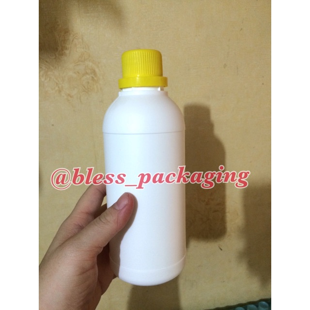 Botol labor putih dove 500 ml/ botol hdpe labor/ botol agro/ botol hdpe agro 500 ml