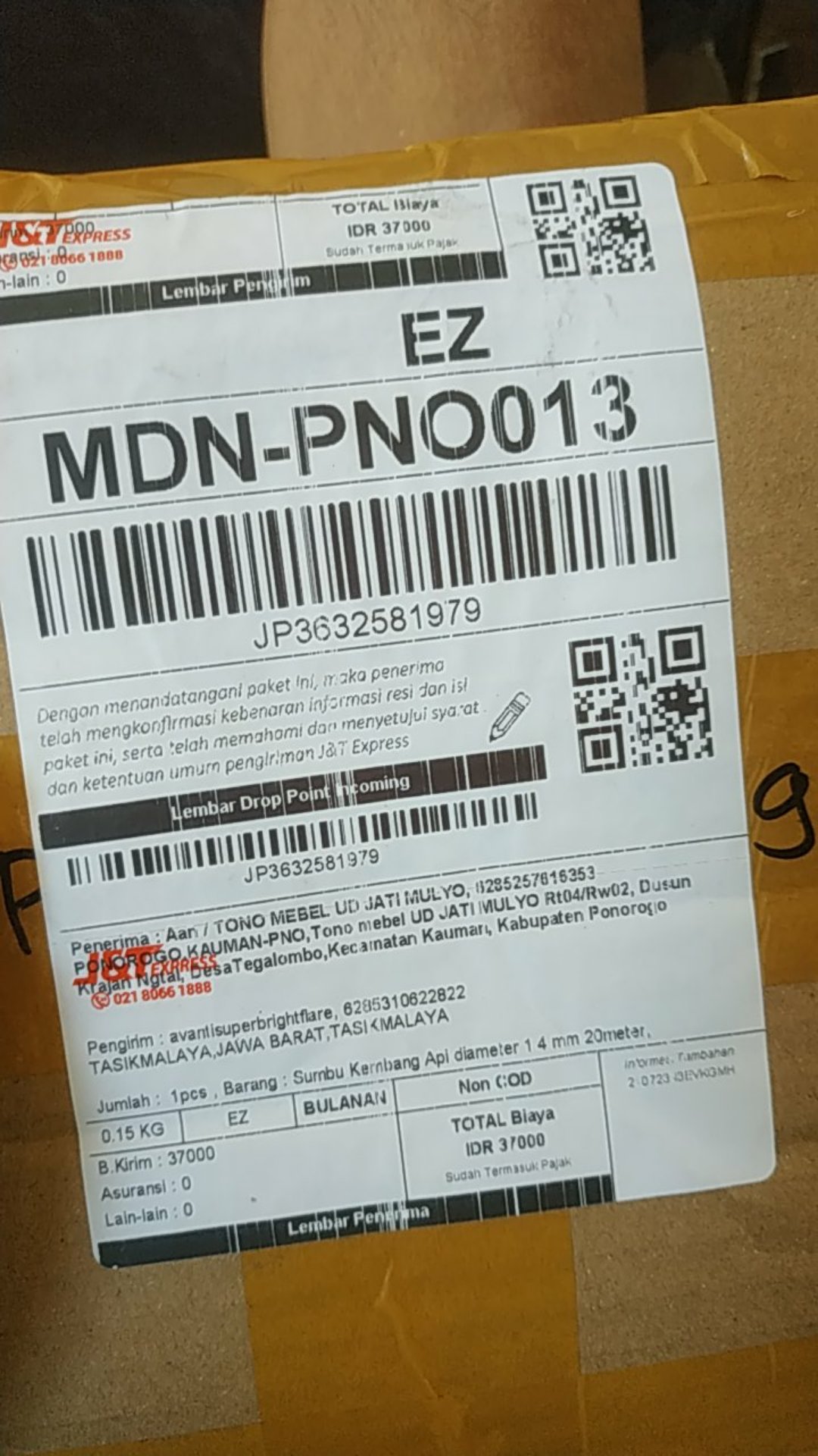 Sumbu Kembang Api Diameter 1.4 Mm 20meter