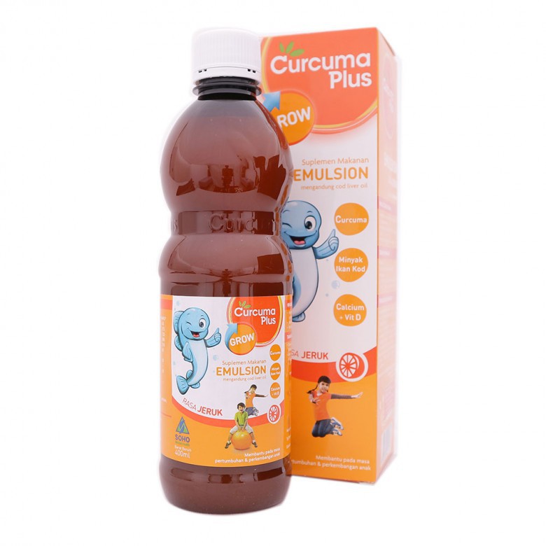 Curcuma Plus Grow Suplemen Vitamin Multivitamin Anak Rasa Jeruk Botol 200ml Shopee Indonesia