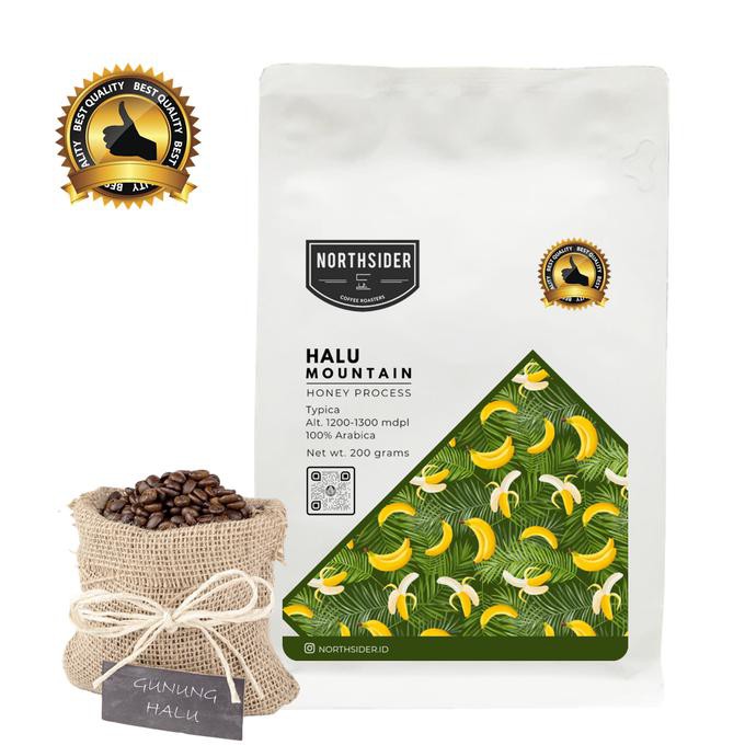 

Biji Kopi Arabika Gunung Halu Honey - 200Gr Northsider Coffee - Biji Kopi Best Seller