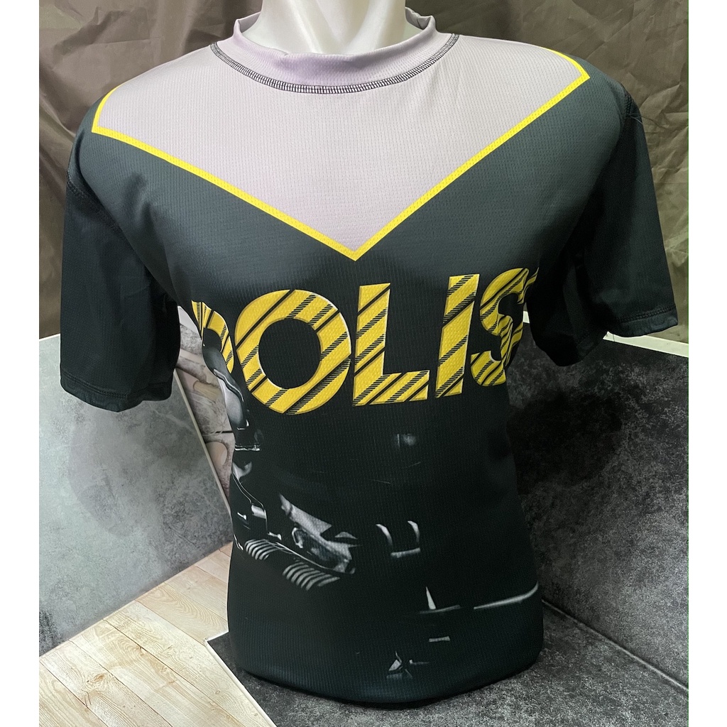 Kaos Polis* | Kaos Police | Kaos Dryfit  | Dryfit Polis* -- Cokelat