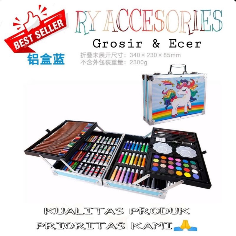 

RY - Crayon Pensil Pen Art Set 145 Pcs Alat Lukis Dan Mewarnai