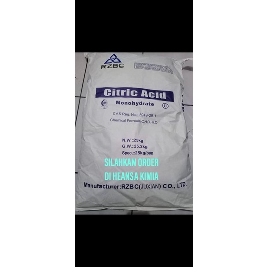 

CITRIC ACID / CITRUN / ASAM SITRUS ( 1kg/ pack )